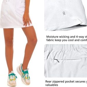 Women’s Athletic Skort, built in shorts, size XL